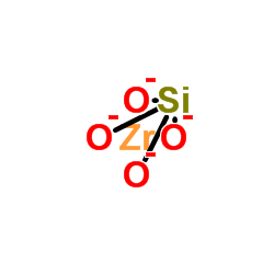 Zirconium Silicate structure, CAS 10101-52-7