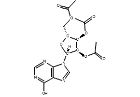 2',3',5'-Triacetylinosine structure, CAS 3181-38-2
