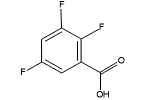 2,3,5-Trifluorobenzoic acid structure, CAS 654-87-5