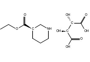 (R)-(-)-Ethylnipecotate-L-tartrate structure, CAS 167392-57-6