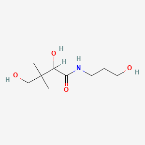 dl-panthenol; 	 2,4-DIHYDROXY-N-(3-HYDROXYPROPYL)-3,3-DIMETHYLBUTANAMIDE structure, CAS 16485-10-2