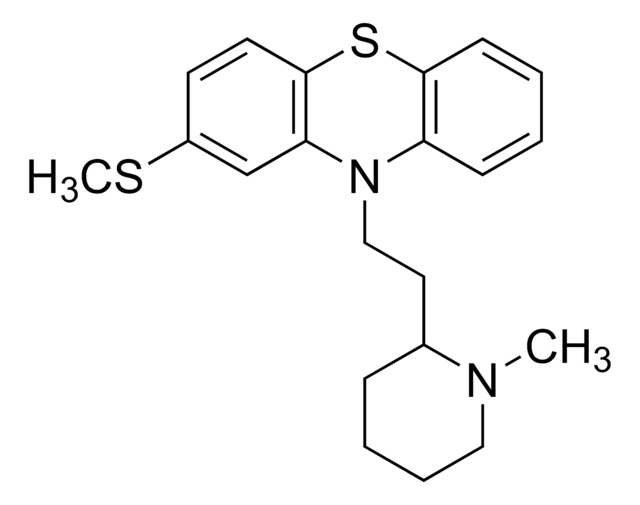 Thioridazine structure, CAS 50-52-2