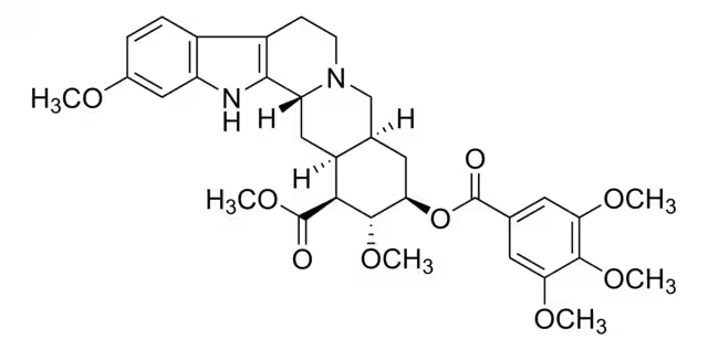 Reserpine structure, CAS 50-55-5