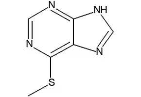 6-(Methylthio)purine structure, CAS 50-66-8