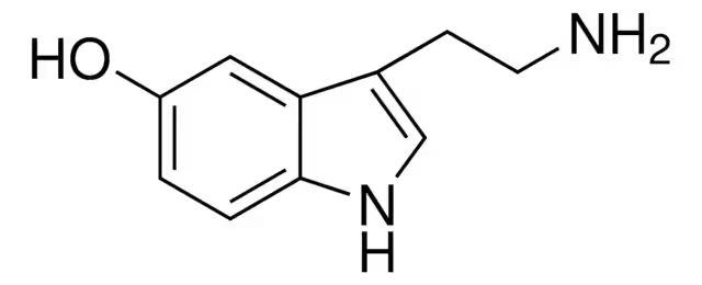 5-Hydroxytryptamine structure, CAS 50-67-9