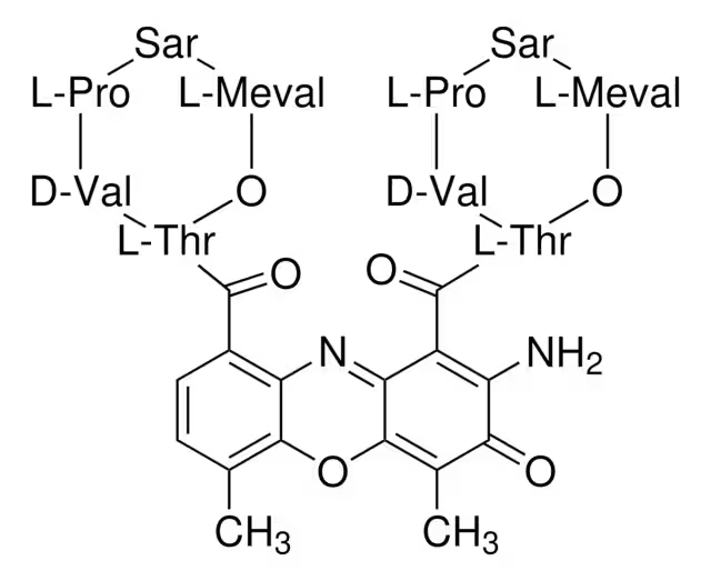 Actinomycin D structure, CAS 50-76-0