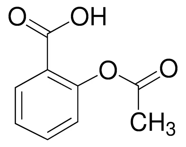 Acetylsalicylic acid structure, CAS 50-78-2