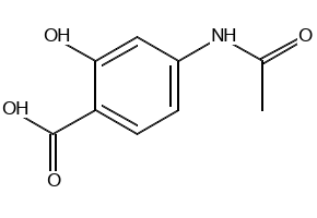 4-Acetamidosalicylic acid structure, CAS 50-86-2