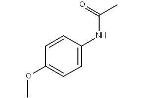 4'-Methoxyacetanilide structure, CAS 51-66-1