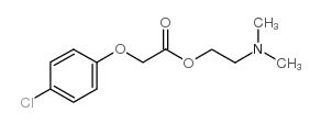 Meclofenoxate structure, CAS 51-68-3