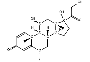 Fluprednisolone structure, CAS 53-34-9