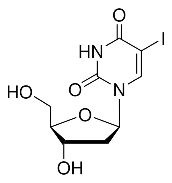 (+)-5-Iodo-2'-deoxyuridine structure, CAS 54-42-2