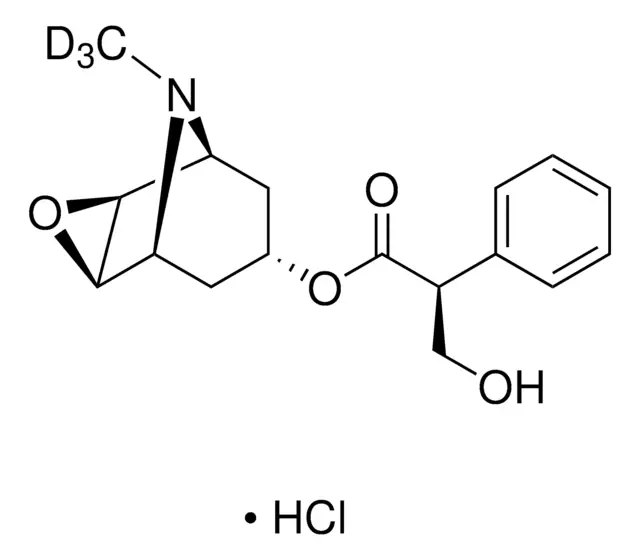 (-)-Scopolamine hydrochloride structure, CAS 55-16-3