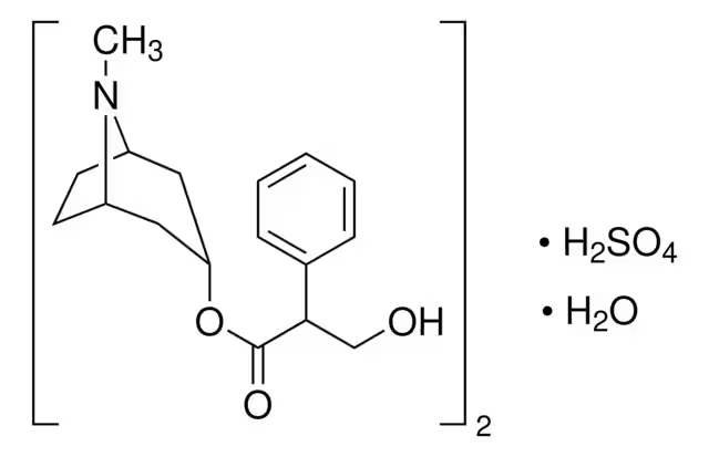 Atropine sulfate structure, CAS 55-48-1