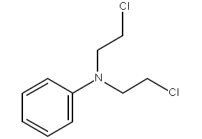 N,N-Bis(2-chloroethyl)benzenemethanamine structure, CAS 55-51-6