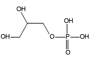 Glycerophosphoric acid structure, CAS 57-03-4