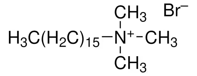 Hexadecyl trimethyl ammonium bromide structure, CAS 57-09-0