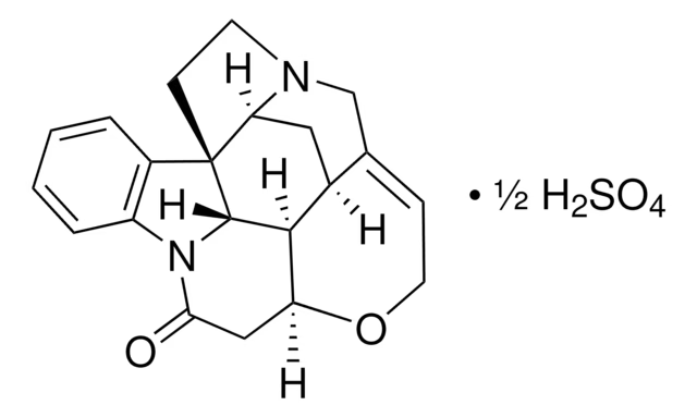Strychnine structure, CAS 57-24-9