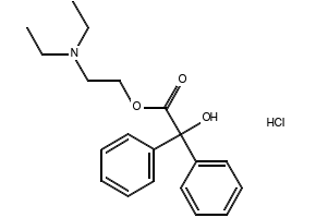 Benactyzine hydrochloride structure, CAS 57-37-4