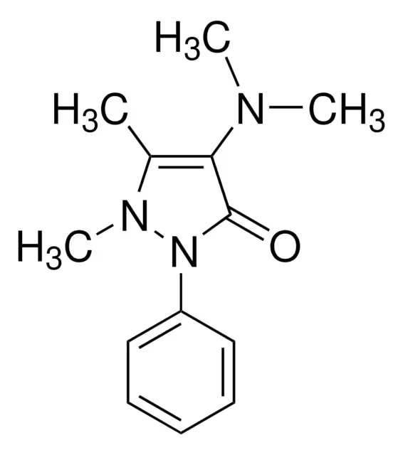 Aminophenazone structure, CAS 58-15-1