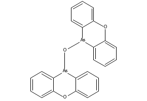 10,10-Oxybisphenoxarsine structure, CAS 58-36-6