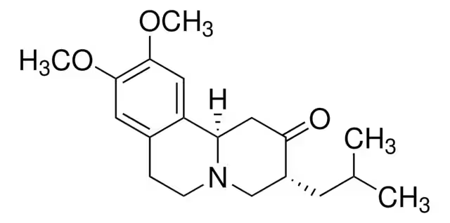 Tetrabenazine structure, CAS 58-46-8