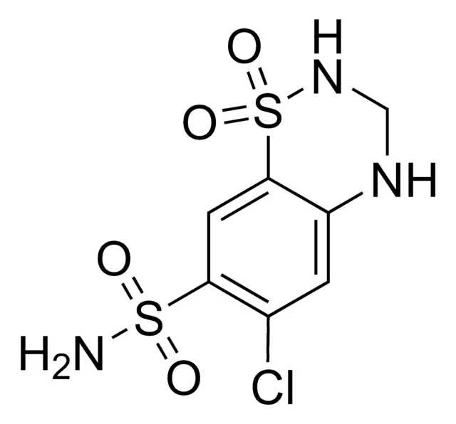Hydrochlorothiazide structure, CAS 58-93-5