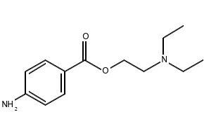 Procaine structure, CAS 59-46-1