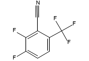 2,3-Difluoro-6-(trifluoromethyl)benzonitrile structure, CAS 186517-05-5