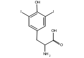 3,5-Diiodo-DL-tyrosine structure, CAS 66-02-4