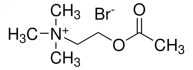 Acetylcholine bromide structure, CAS 66-23-9