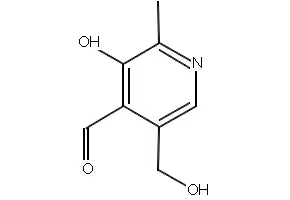Pyridoxal structure, CAS 66-72-8