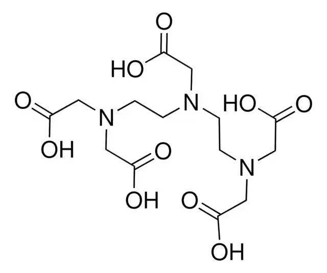 Diethylenetriaminepentaacetic acid; DTPA structure, CAS 67-43-6