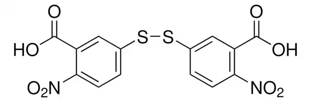 3-Carboxy-4-nitrophenyl disulfide structure, CAS 69-78-3
