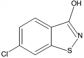 6-Chloro-1,2-benzisothiazol-3(2H)-one structure, CAS 70-10-0