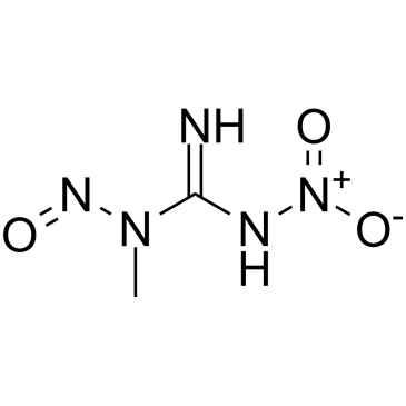 1-Methyl-3-nitro-1-nitrosoguanidine structure, CAS 70-25-7
