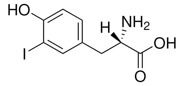 3-Iodo-L-tyrosine structure, CAS 70-78-0