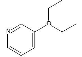DIETHYL(3-PYRIDYL)BORANE structure, CAS 89878-14-8