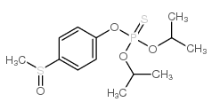 O,O-Bisisopropyl O-(4-(methylsulfinyl)phenyl) phosphorothioate structure, CAS 74-60-2