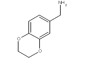 2,3-Dihydro-1,4-benzodioxin-6-ylmethylamine structure, CAS 17413-10-4