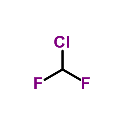 Difluorochloromethane structure, CAS 75-45-6