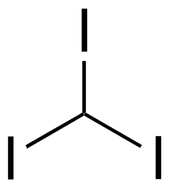 Iodoform structure, CAS 75-47-8