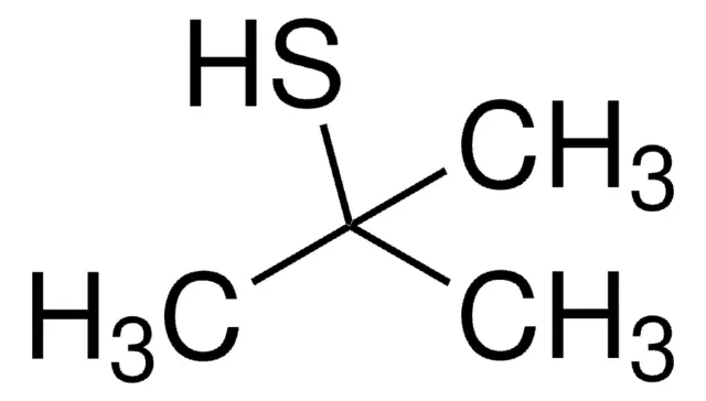 2-Methyl-2-propanethiol structure, CAS 75-66-1