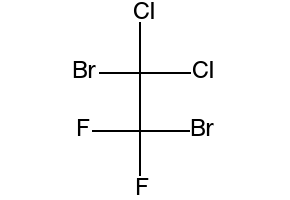 1,2-Dibromo-1,1-difluoroethane structure, CAS 75-82-1