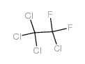 1,1,1,2-Tetrachloro-2,2-difluoroethane structure, CAS 76-11-9