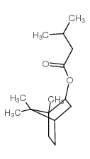 Bornyl isovalerate structure, CAS 76-50-6