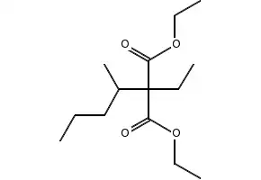 Diethyl ethyl(1-methylbutyl)malonate structure, CAS 76-72-2