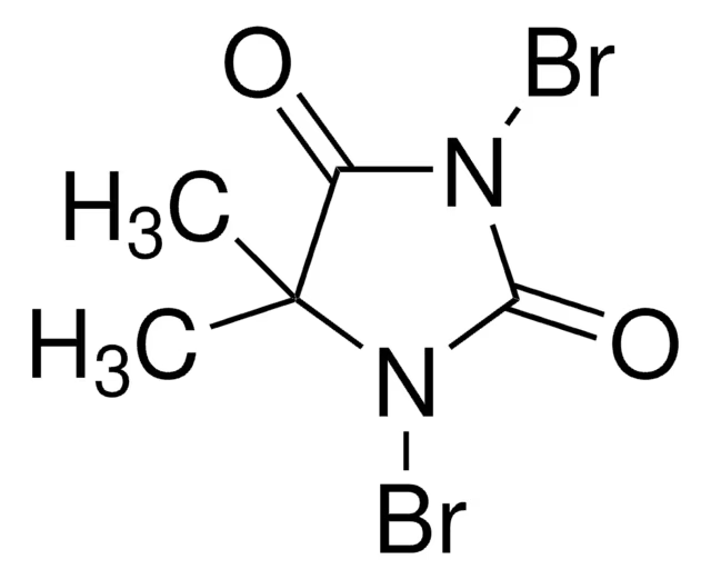 1,3-Dibromo-5,5-dimethylhydantoin structure, CAS 77-48-5