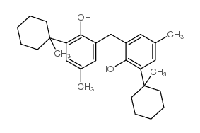 2,2'-Methylenebis[6-(1-methylcyclohexyl)-p-cresol] structure, CAS 77-62-3