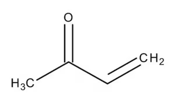 Methyl vinyl ketone structure, CAS 78-94-4